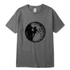 XIN YI Men's T-shirt100% cotton casual short sleeve Astronaut space climbing print o-neck knitted comfortable Fabric Men T-shirt