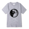 XIN YI Men's T-shirt100% cotton casual short sleeve Astronaut space climbing print o-neck knitted comfortable Fabric Men T-shirt