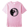 XIN YI Men's T-shirt100% cotton casual short sleeve Astronaut space climbing print o-neck knitted comfortable Fabric Men T-shirt