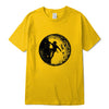 XIN YI Men's T-shirt100% cotton casual short sleeve Astronaut space climbing print o-neck knitted comfortable Fabric Men T-shirt
