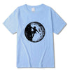 XIN YI Men's T-shirt100% cotton casual short sleeve Astronaut space climbing print o-neck knitted comfortable Fabric Men T-shirt