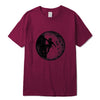 XIN YI Men's T-shirt100% cotton casual short sleeve Astronaut space climbing print o-neck knitted comfortable Fabric Men T-shirt