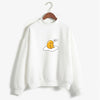 2019 Kawaii cute Strawberry Gudetama Hoodie  print Harajuku sweatshirt Lazy egg Fleece Pullover Hoodie Autumn Hoodie Sweatshirt