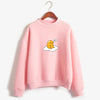 2019 Kawaii cute Strawberry Gudetama Hoodie  print Harajuku sweatshirt Lazy egg Fleece Pullover Hoodie Autumn Hoodie Sweatshirt