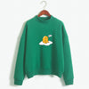 2019 Kawaii cute Strawberry Gudetama Hoodie  print Harajuku sweatshirt Lazy egg Fleece Pullover Hoodie Autumn Hoodie Sweatshirt