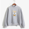 2019 Kawaii cute Strawberry Gudetama Hoodie  print Harajuku sweatshirt Lazy egg Fleece Pullover Hoodie Autumn Hoodie Sweatshirt