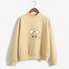 2019 Kawaii cute Strawberry Gudetama Hoodie  print Harajuku sweatshirt Lazy egg Fleece Pullover Hoodie Autumn Hoodie Sweatshirt