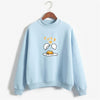 2019 Kawaii cute Strawberry Gudetama Hoodie  print Harajuku sweatshirt Lazy egg Fleece Pullover Hoodie Autumn Hoodie Sweatshirt