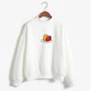 2019 Kawaii cute Strawberry Gudetama Hoodie  print Harajuku sweatshirt Lazy egg Fleece Pullover Hoodie Autumn Hoodie Sweatshirt