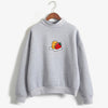 2019 Kawaii cute Strawberry Gudetama Hoodie  print Harajuku sweatshirt Lazy egg Fleece Pullover Hoodie Autumn Hoodie Sweatshirt