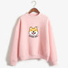 shiba inu" sweatshirt Cartoon Shiba Inu Hoodie Pastel Kawaii Sweatshirt Shiba Inu sleeping hoody