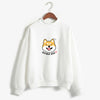 shiba inu" sweatshirt Cartoon Shiba Inu Hoodie Pastel Kawaii Sweatshirt Shiba Inu sleeping hoody
