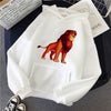velvet winter autumn Casual Harajuku Female Sweatshirt Lion King Hoodies Cotton Funny Womens Hoodies Pullover Women Clothes