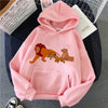 velvet winter autumn Casual Harajuku Female Sweatshirt Lion King Hoodies Cotton Funny Womens Hoodies Pullover Women Clothes