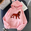 velvet winter autumn Casual Harajuku Female Sweatshirt Lion King Hoodies Cotton Funny Womens Hoodies Pullover Women Clothes