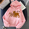 velvet winter autumn Casual Harajuku Female Sweatshirt Lion King Hoodies Cotton Funny Womens Hoodies Pullover Women Clothes
