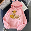 velvet winter autumn Casual Harajuku Female Sweatshirt Lion King Hoodies Cotton Funny Womens Hoodies Pullover Women Clothes