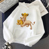 velvet winter autumn Casual Harajuku Female Sweatshirt Lion King Hoodies Cotton Funny Womens Hoodies Pullover Women Clothes