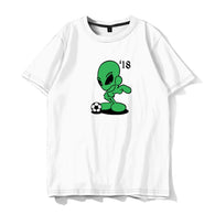 Fashionable men and women T-shirt personality casual T-shirt handsome hip-hop street clothing tops