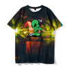 Fashionable men and women T-shirt personality casual T-shirt handsome hip-hop street clothing tops