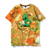 Fashionable men and women T-shirt personality casual T-shirt handsome hip-hop street clothing tops