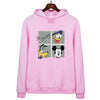 oversized Pink Cartoon Women Hoodies Print Casual Loose Pullover For Girls Long Sleeve animal Sweatshirt Fashion clothes Tops