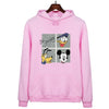oversized Pink Cartoon Women Hoodies Print Casual Loose Pullover For Girls Long Sleeve animal Sweatshirt Fashion clothes Tops