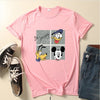 oversized Pink Cartoon Women Hoodies Print Casual Loose Pullover For Girls Long Sleeve animal Sweatshirt Fashion clothes Tops