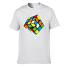 2020 New Men's High Quality Rubik's Cube T Shirt Casual t shirt Men 100% Cotton Short Sleeve O-Neck Plus Size Quality Tops Tees