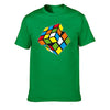 2020 New Men's High Quality Rubik's Cube T Shirt Casual t shirt Men 100% Cotton Short Sleeve O-Neck Plus Size Quality Tops Tees